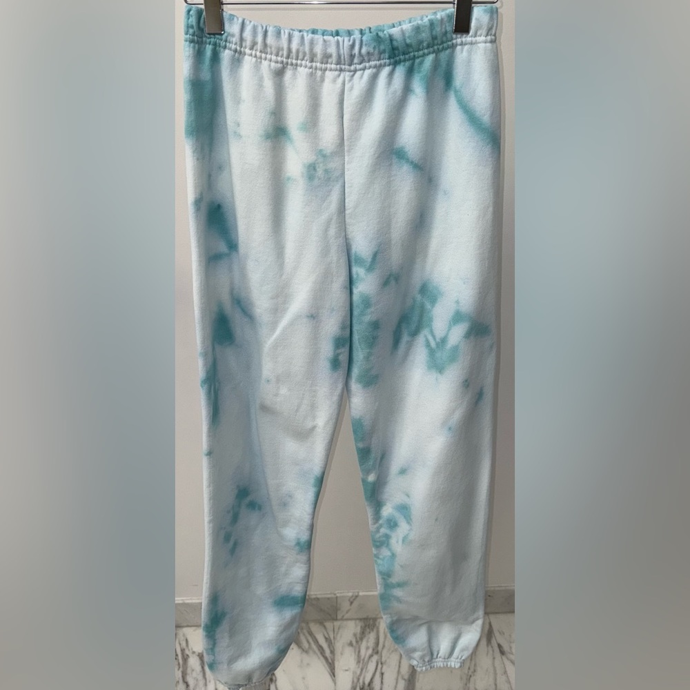 Joe's USA Relaxed Soft & Cozy Sweatpants in‎ Blue Tie Dye, Size M